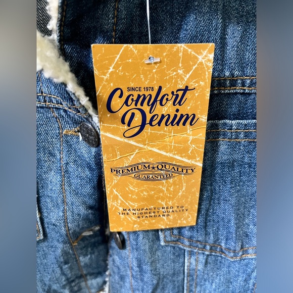 Girls comfort denim XL jean jacket. NWT - Picture 2 of 10